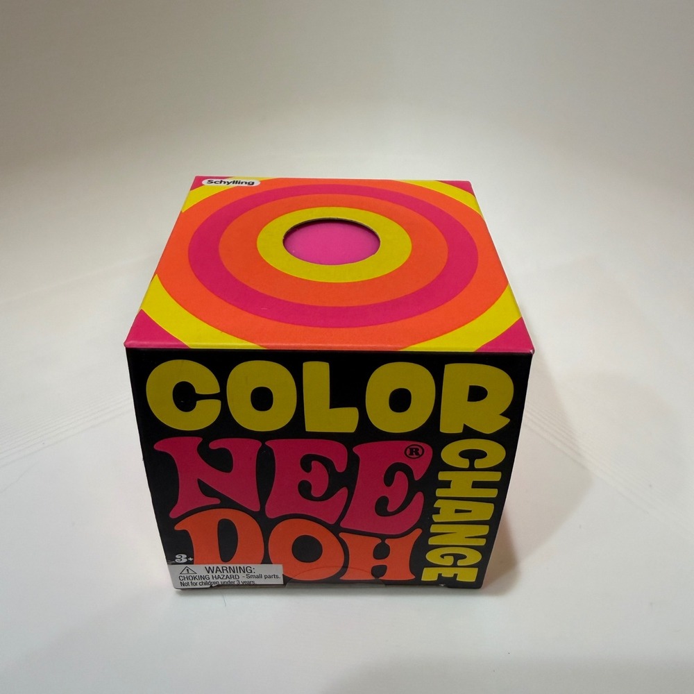 Schylling Color Changing NeeDoh Pink Squishy Fidget Toy New